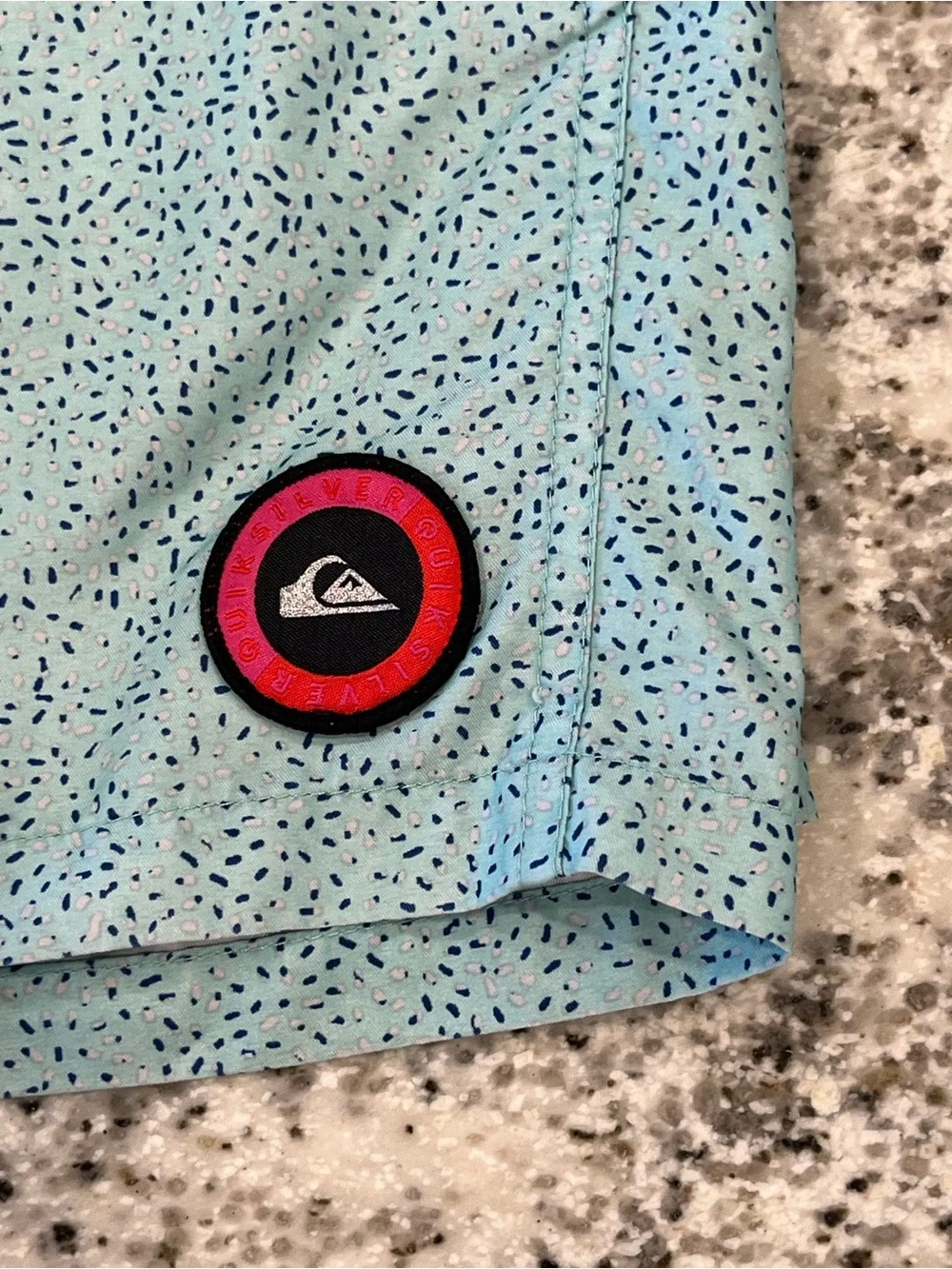 Quiksilver Swim Trunks Men’s Small 30x6.5 Volley Board  Lined Blue Pink